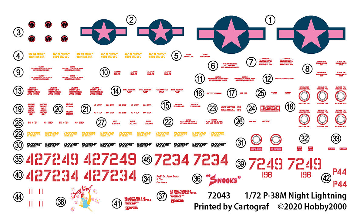 Hobby 2000 K72043 1:72 Lockheed P-38M Night Lightning