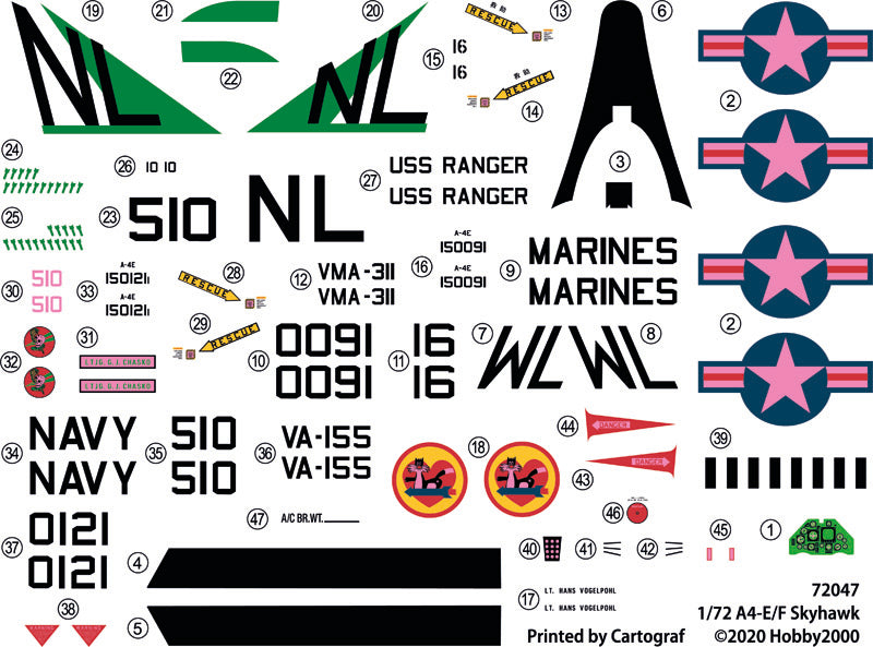 Hobby 2000 K72047 1:72 Douglas A-4E Skyhawk