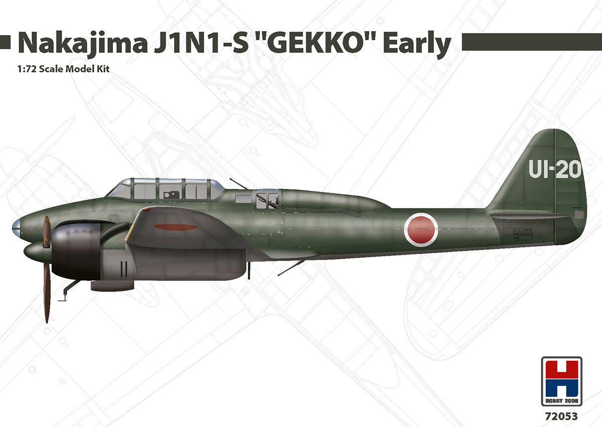 Hobby 2000 K72053 1:72 Nakajima J1N1-S 'GEKKO' Early version