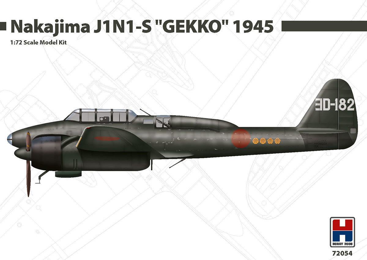 Hobby 2000 K72054 1:72 Nakajima J1N1-S 'GEKKO' 1945