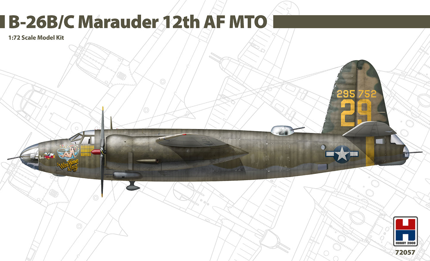 Hobby 2000 72057 1:72 Martin B-26B/C Marauder