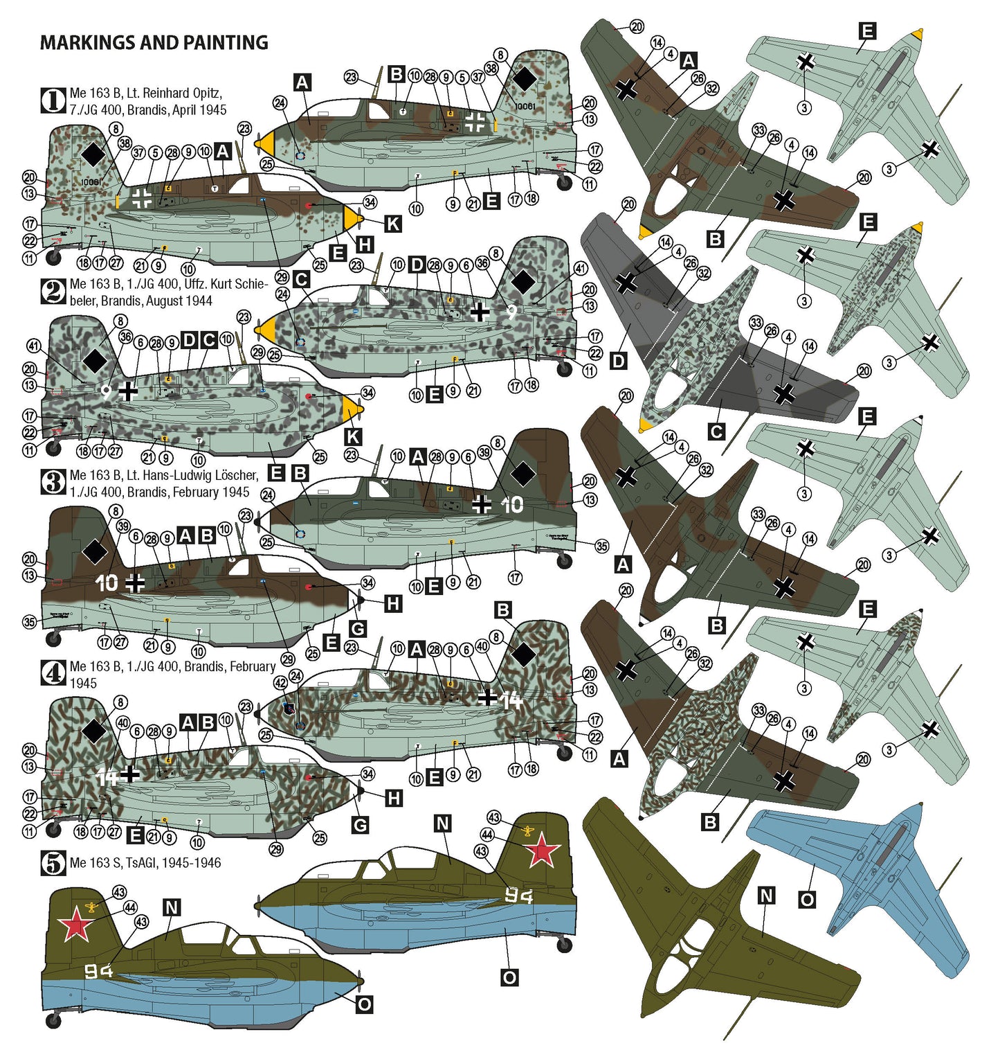 Hobby 2000 72061 1:72 Messerschmitt Me-163B/S Komet