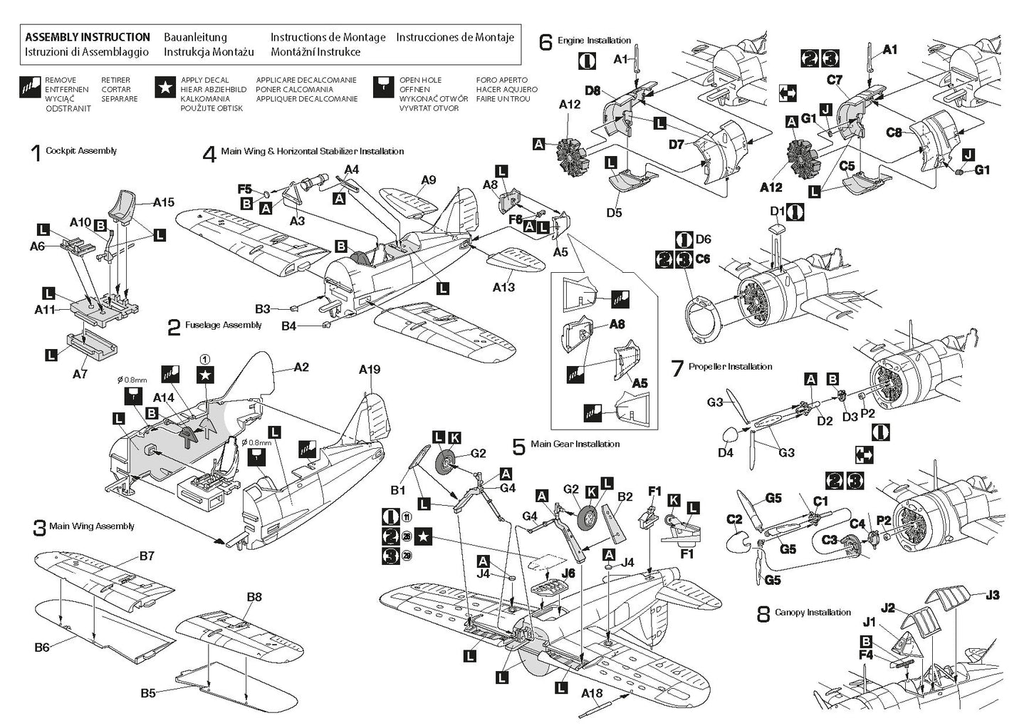 Hobby 2000 72064 1:72 Brewster F2A-1/2 Buffalo