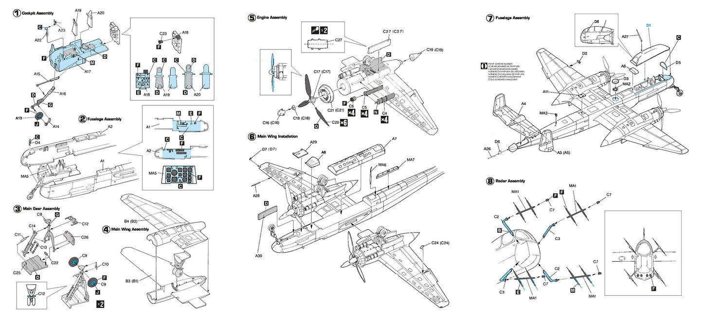 Hobby 2000 72068 1:72 Heinkel He219 A-2