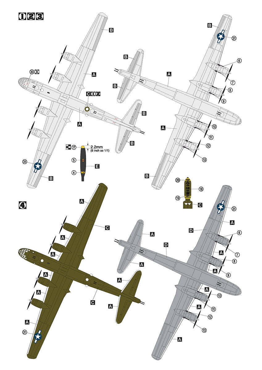 Hobby 2000 72070 1:72 Boeing B-29 Superfortress