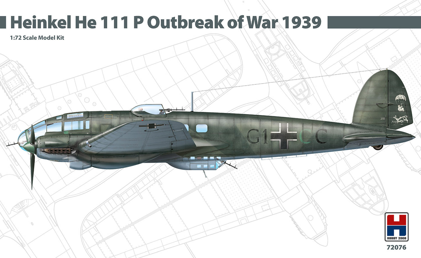 Hobby 2000 72076 1:72 Heinkel He-111P Outbreak of War 1939