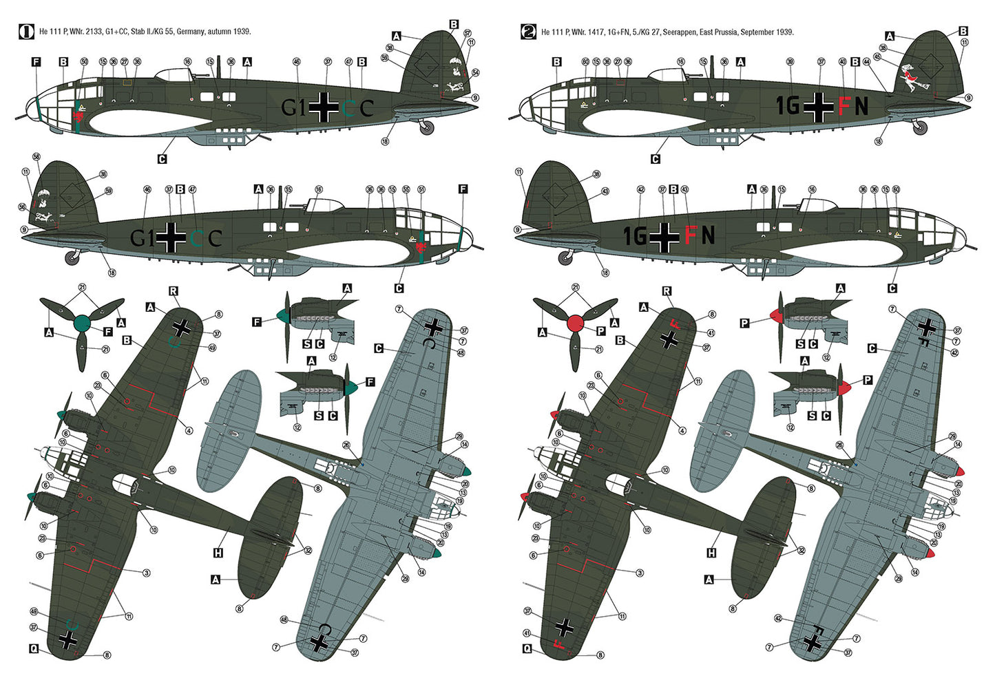 Hobby 2000 72076 1:72 Heinkel He-111P Outbreak of War 1939