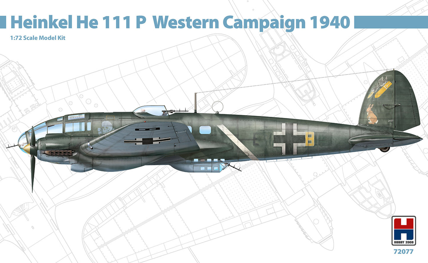 Hobby 2000 72077 1:72 Heinkel He-111P Western Campaign 1940