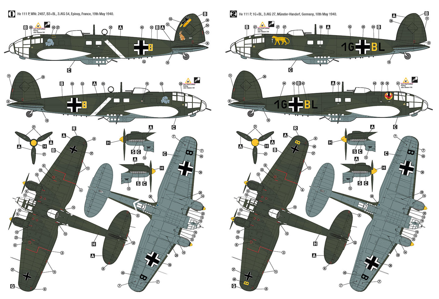 Hobby 2000 72077 1:72 Heinkel He-111P Western Campaign 1940