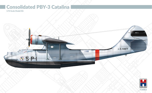 Hobby 2000 72083 1:72 Consolidated PBY-3 Catalina Academy + Cartograf + Masks