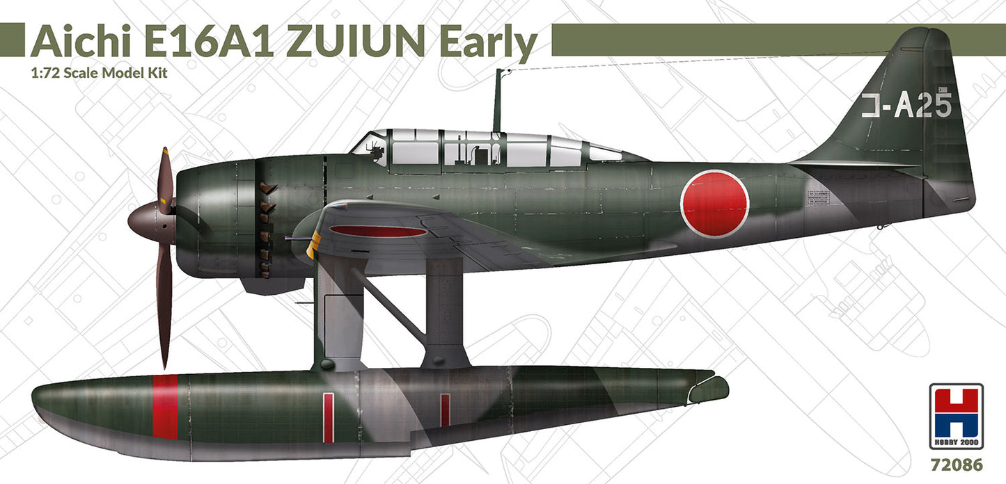 Hobby 2000 72086 1:72 Aichi E16A1 Zuiun floatplane Early version