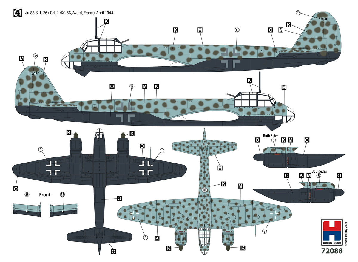 Hobby 2000 72088 1:72 Junkers Ju-88S-1