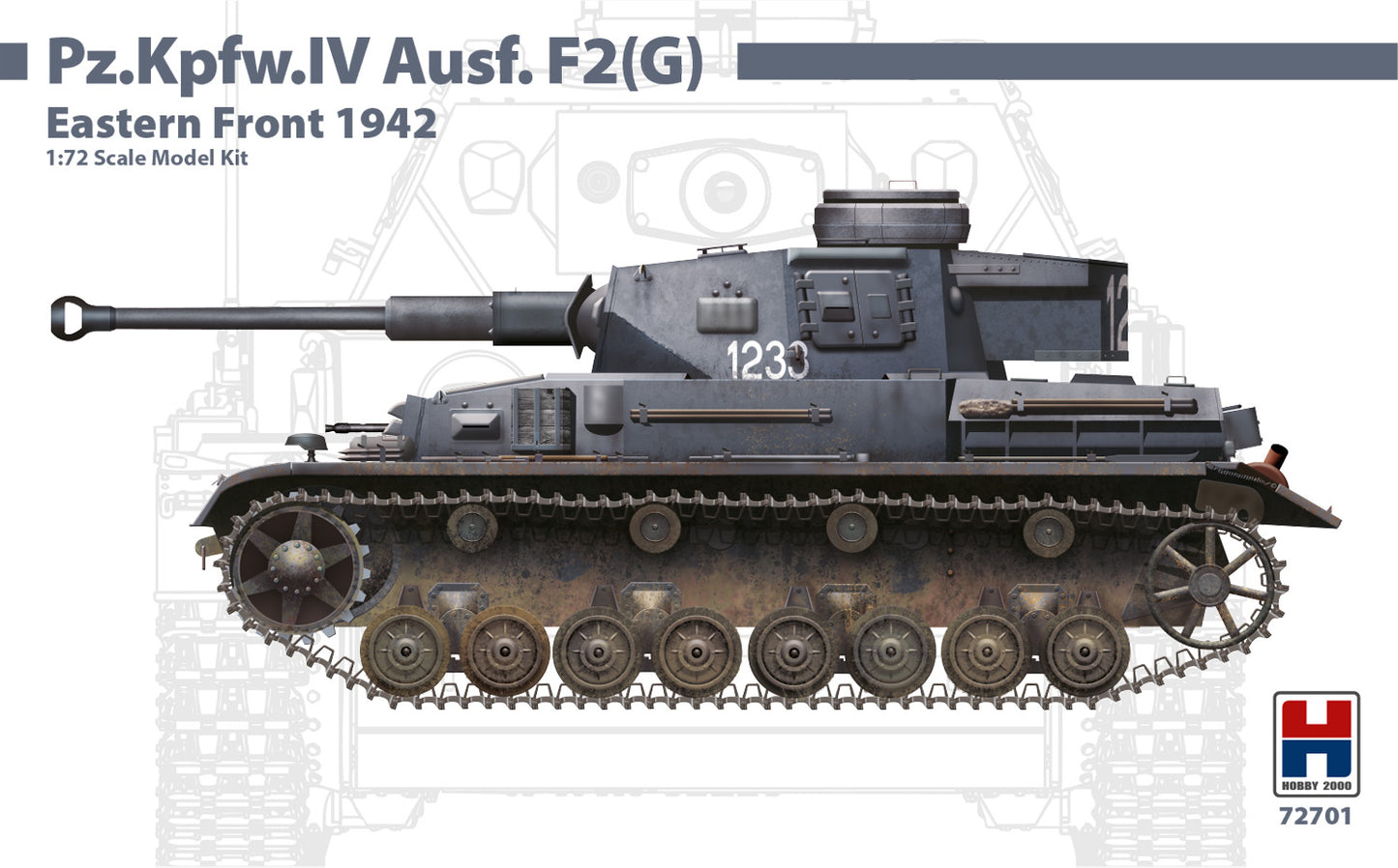 Hobby 2000 K72701 1:72 Pz.Kpfw.IV Ausf.F2 (G) Eastern Front 1942