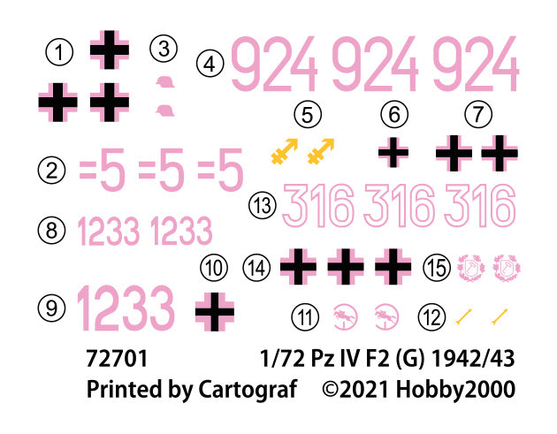 Hobby 2000 K72701 1:72 Pz.Kpfw.IV Ausf.F2 (G) Eastern Front 1942