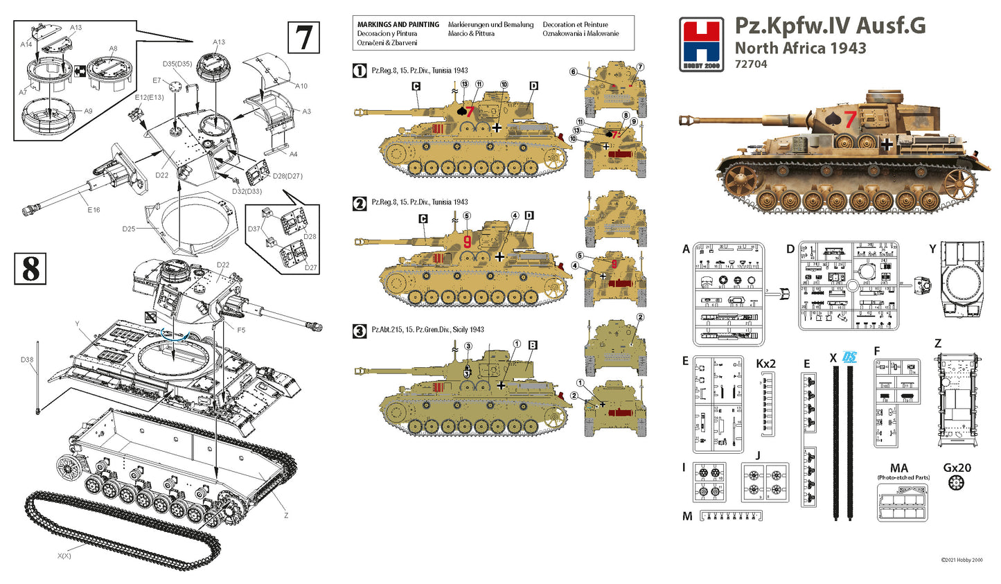 Hobby 2000 K72704 1:72 Pz.Kpfw.IV Ausf.G North Africa 1943