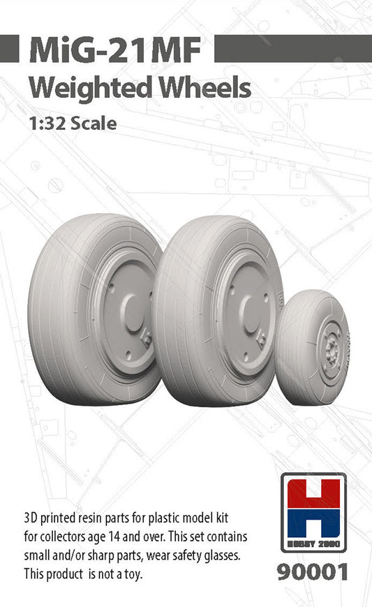 Hobby 2000 90001 1:32 Mikoyan MiG-21MF Weighted Wheels