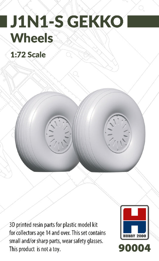Hobby 2000 90004 1:72 Nakajima J1N1-S Gekko Wheels