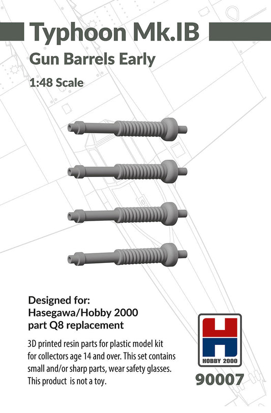 Hobby 2000 90007 1:48 Hawker Typhoon Mk.IB Gun Barrels Early