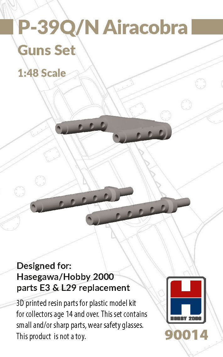Hobby 2000 90014 1:48 Bell P-39Q/N Airacobra Guns Set