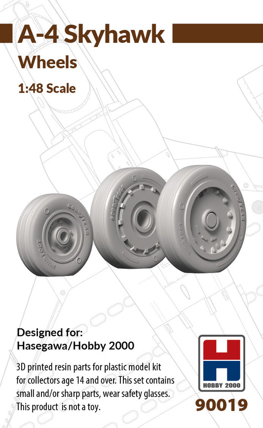 Hobby 2000 90019 1:48 Douglas A-4E/A-4F Skyhawk Wheels