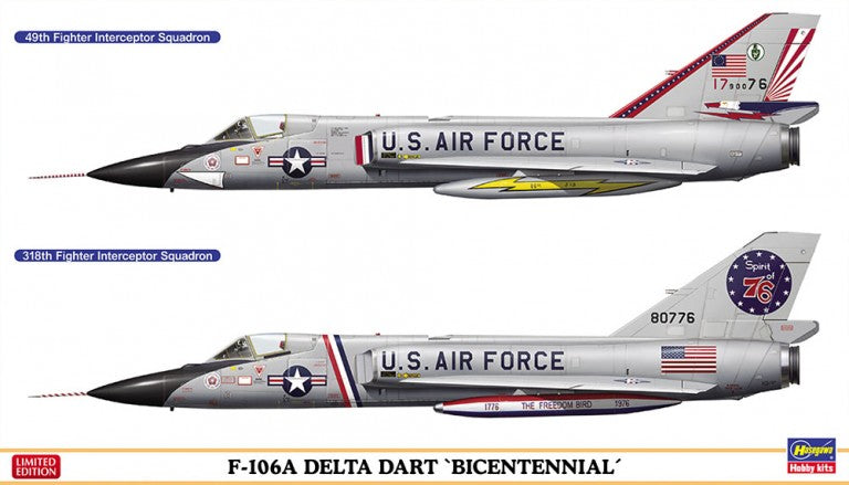 Hasegawa 02402 1:72 Convair F-106A Delta Dart 'Bicentennial' - Two kits in the box