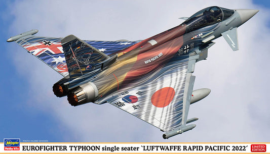 Hasegawa 02430 1:72 Eurofighter EF-2000A Typhoon Single Seater Luftwaffe Rapid Pacific 2022