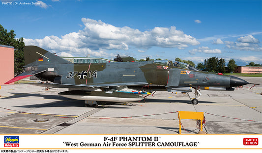 Hasegawa 02443 1:72 F-4F Phantom Ii West German Air Force Splitter Camouflage