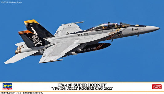 Hasegawa 02458 1:72 Boeing F/A-18F Super Hornet VFA-103 Jolly Rogers CAG 2022