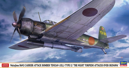 Hasegawa 07536 1:48 Nakajima B6N2 Carrier Attack Bomber Tenzan (Jill) Type 12 The Night Torpedo Attacks Over Okinawa Kit