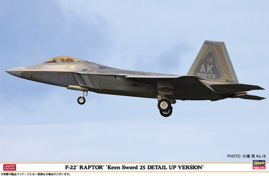 Hasegawa 07551 1:48 F-22 Raptor 'Keen Sword 25 Detail Up version'