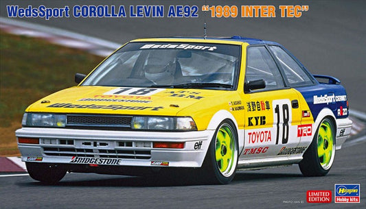 Hasegawa 20531 1:24 Wedssport Toyota Corolla Levin AE92 - 1989 Inter Tec