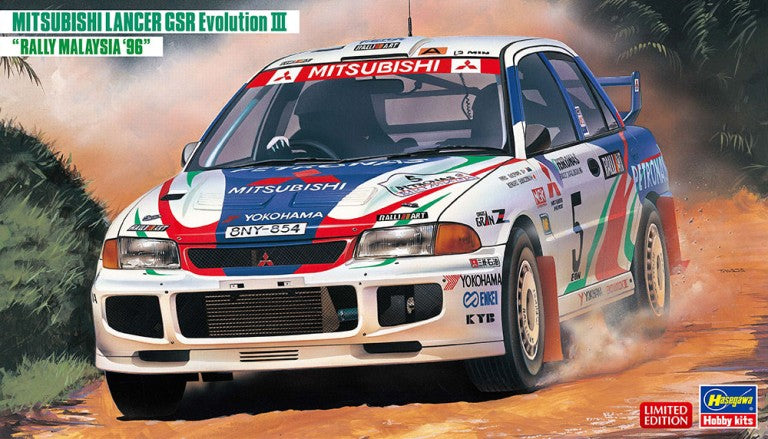 Hasegawa 20537 1:24 Mitsubishi Lancer GSR Evolution III - Rally Malaysia 96