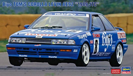 Hasegawa 20579 1:24 Biyo Tom's Corolla Levin AE92 1989 JTC