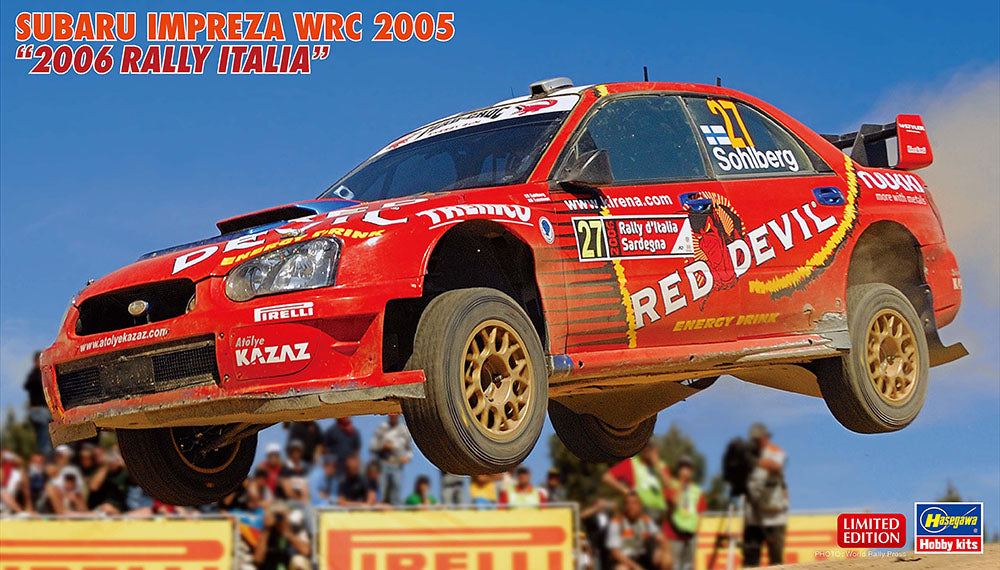 Hasegawa 20614 1:24 Subaru Impreza WRC 2005 2006 Rally Italia