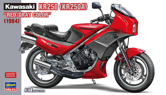 Hasegawa 21751 1:12 Kawasaki KR250 - Red/Grey