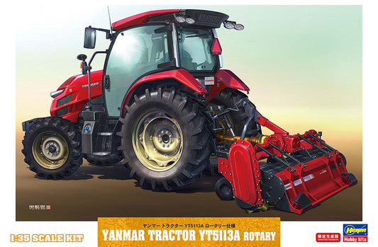 Hasegawa 66106 1:35 Yanmar Tractor YT5113A Rotary