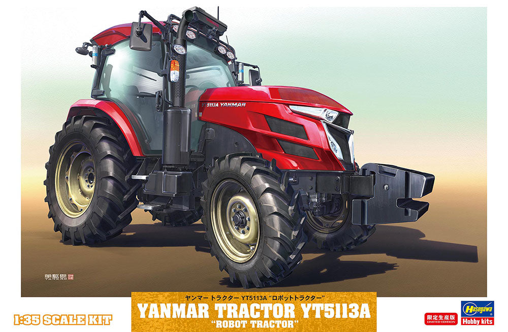 Hasegawa 66108 1:35 Yanmar Tractor YT5113A Robot Tractor