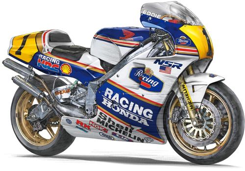 Hasegawa BK04 1:12 Honda NSR500 1989 WGP500 Champion