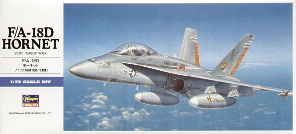 Hasegawa D9 1:72 McDonnell-Douglas F/A-18D Hornet VMFA(AW)-224