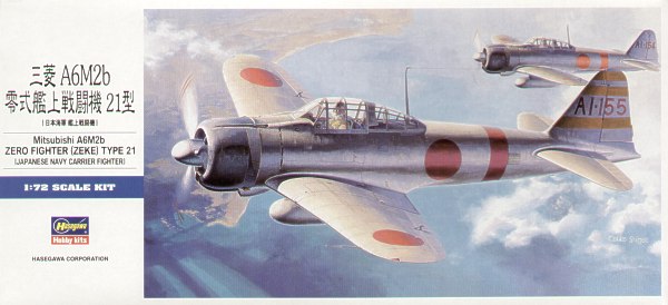 Hasegawa D21 1:72 Mitsubishi A6M2b Zero Type 21 'Zeke'