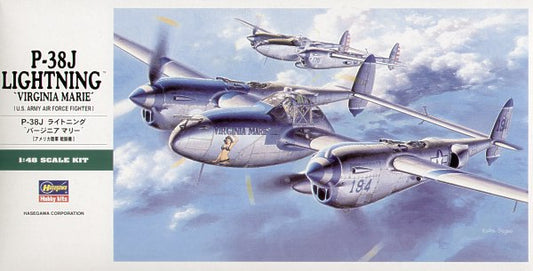Hasegawa JT001 1:48 Lockheed P-38J Lightning 'Virginia Marie'