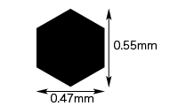 Hasegawa PA43 1:48 Modeling Mesh 43 (Hexagonal Large Size)
