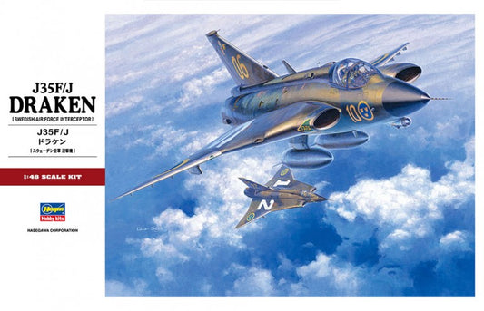 Hasegawa PT041 1:48 Saab J-35F/J-35J Draken