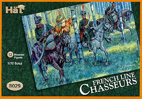 HAT Industrie 8029 1:72 French Chasseurs. 12 mounted figures.