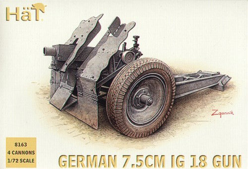 HAT Industrie 8163 1:72 German 7.5cm IG 18 Gun