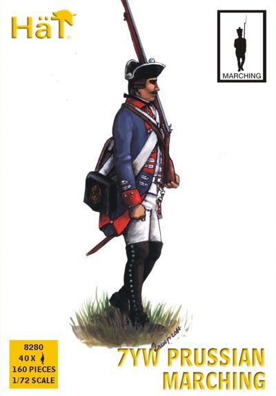 HAT Industrie 8280 1:72 7 Years War Prussian Infantry Marching