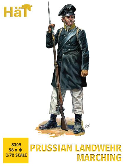 HAT Industrie 8309 1:72 Prussian Landwehr Marching 56 figures/box