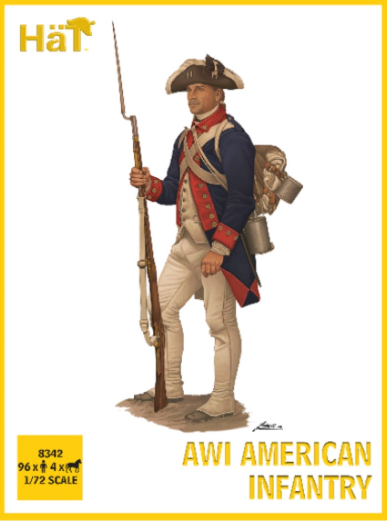 HAT Industrie 8342 1:72 American War of Independence American Infantry set 1