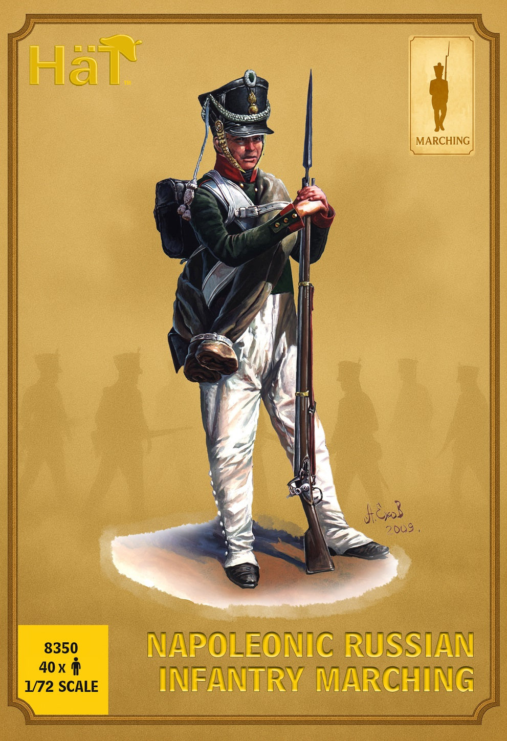 HAT Industrie 8350 1:72 Napoleonic Russian infantry Marching