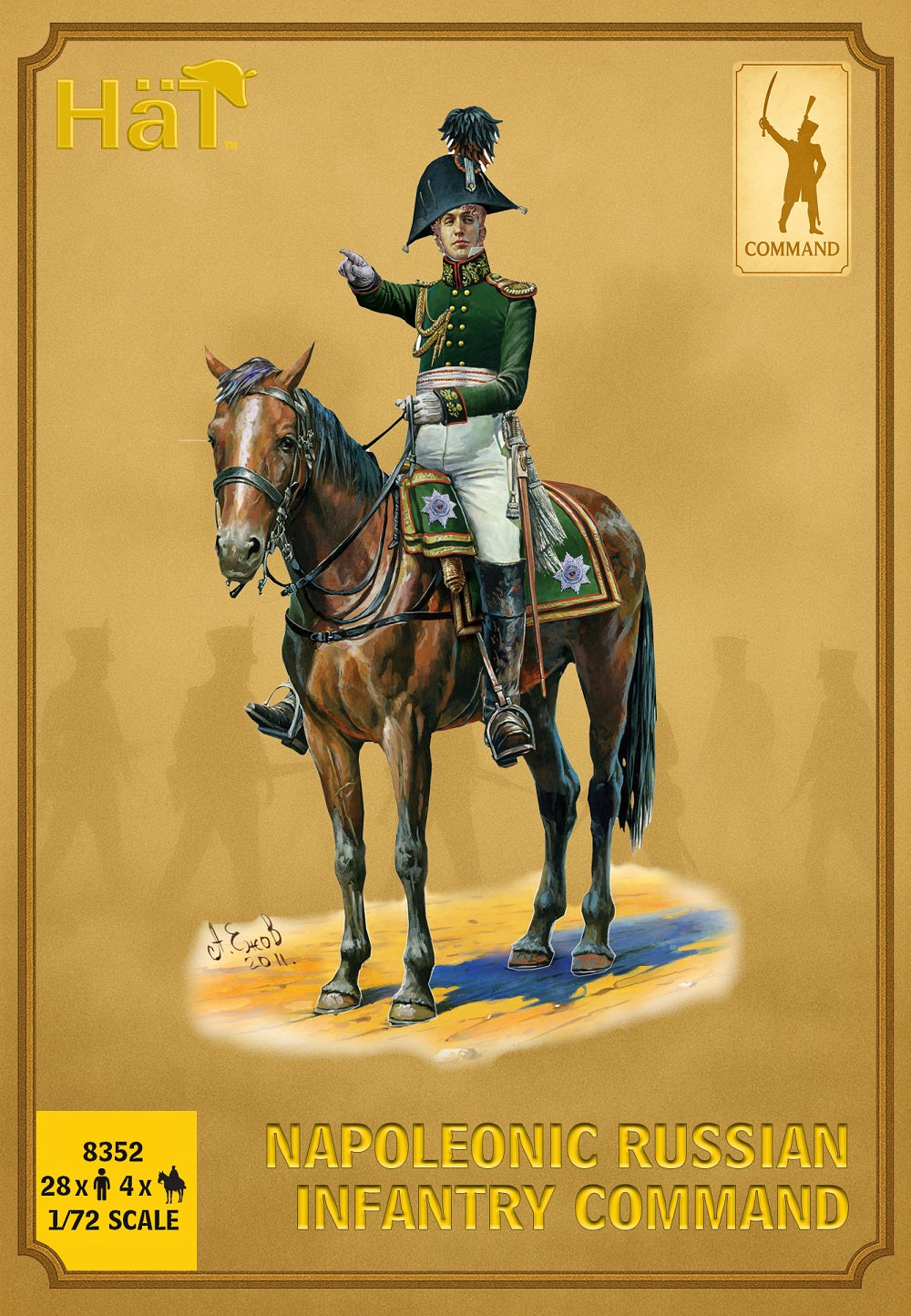 HAT Industrie 8352 1:72 Napoleonic Russian infantry Command